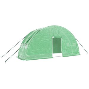 vidaXL z&ouml;ld ac&eacute;lv&aacute;zas melegh&aacute;z 12 m&sup2; 6 x 2 x 2,85 m