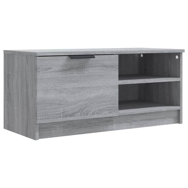 vidaXL szürke sonoma színű szerelt fa TV-szekrény 80 x 35 x 36,5 cm