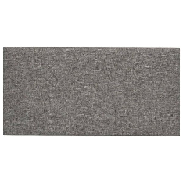 vidaXL 12 db világosszürke szövet fali panel 60x30 cm 2,16 m²