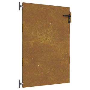 vidaXL corten ac&eacute;l kerti kapu 85 x 125 cm