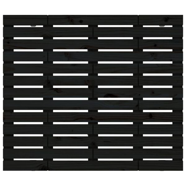 vidaXL fekete t&ouml;m&ouml;r fenyőfa fali fejt&aacute;mla 81 x 3 x 91,5 cm