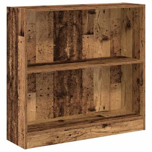 vidaXL antik fa sz&iacute;nű szerelt fa k&ouml;nyvespolc 80 x 24 x 76 cm