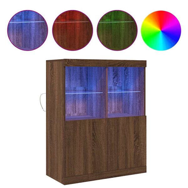 vidaXL barna t&ouml;lgy sz&iacute;nű szerelt fa t&aacute;lal&oacute;szekr&eacute;ny 81x37x100 cm