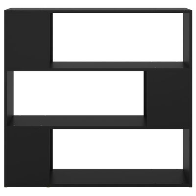 vidaXL fekete térelválasztó könyvszekrény 100 x 24 x 94 cm