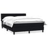 vidaXL fekete b&aacute;rsony rug&oacute;s &aacute;gy matraccal 160x210 cm