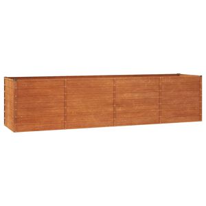 vidaXL rozsda sz&iacute;nű corten ac&eacute;l kerti magas&aacute;gy&aacute;s 320 x 80 x 77 cm