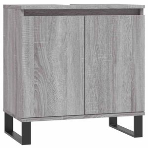 vidaXL sz&uuml;rke sonoma sz&iacute;nű szerelt fa mosd&oacute;szekr&eacute;ny 58x33x60 cm