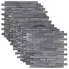 vidaXL Mozaik Csemp&eacute;k Sz&uuml;rke 30 x 30 cm M&aacute;rv&aacute;ny