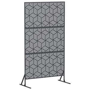 vidaXL Mag&aacute;nszf&eacute;ra K&eacute;pernyő 100 x 50 x 180 cm Ac&eacute;l Antracitsz&uuml;rke