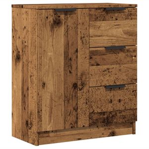 vidaXL antik fa sz&iacute;nű szerelt fa t&aacute;lal&oacute;szekr&eacute;ny 60 x 30 x 70 cm