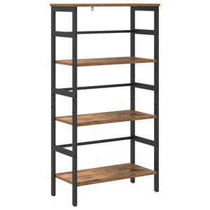 vidaXL K&ouml;nyvespolc 3 szintes 60 x 29,5 x 115 cm Szerelt Fa &Ouml;reg fa