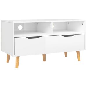 vidaXL magasf&eacute;nyű feh&eacute;r szerelt fa TV-szekr&eacute;ny 90 x 40 x 48,5 cm