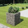 vidaXL horganyzott ac&eacute;l gabion magas&aacute;gy&aacute;s 90 x 90 x 100 cm