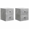 vidaXL Fali &eacute;jjeli szekr&eacute;ny 2 db Betonsz&uuml;rke 33 x 34,5 x 40 cm