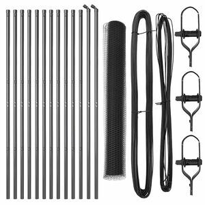vidaXL Hatsz&ouml;gletű ker&iacute;t&eacute;s talajr&ouml;gz&iacute;tő 25 x 1,2 m PVC-bevonatos ac&eacute;l