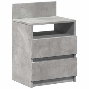 vidaXL betonsz&uuml;rke &eacute;jjeliszekr&eacute;ny 2 fi&oacute;kkal 40x33x60 cm