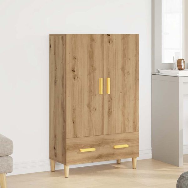 vidaXL Highboard artisan t&ouml;lgy 70x31x115 cm g&eacute;pi &uacute;ton elő&aacute;ll&iacute;tott fa