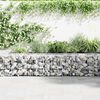vidaXL horganyzott ac&eacute;l gabion fal fed&eacute;llel 300 x 30 x 50 cm