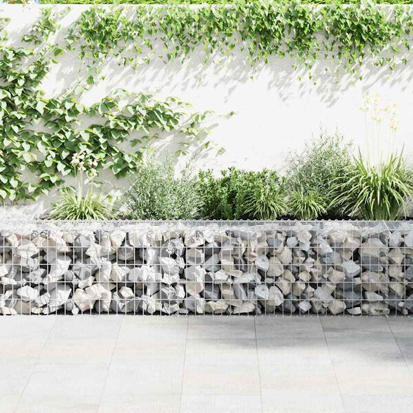 vidaXL horganyzott ac&eacute;l gabion fal fed&eacute;llel 300 x 30 x 50 cm