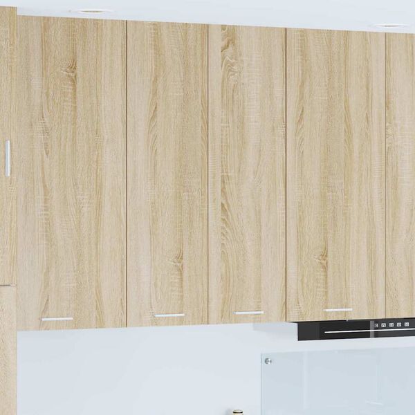 vidaXL F&uuml;ggő szekr&eacute;ny t&aacute;rol&oacute;val Sonoma t&ouml;lgy 60 x 31 x 100 cm Faanyag