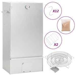 vidaXL horganyzott acél BBQ füstölőkemence hidegfüst-generátorral