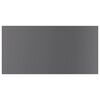 vidaXL 4 db magasfényű szürke forgácslap könyvespolc 60 x 30 x 1,5 cm