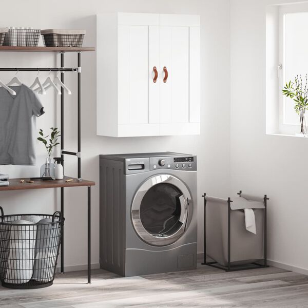 vidaXL feh&eacute;r szerelt fa fali szekr&eacute;ny 69,5 x 34 x 90 cm