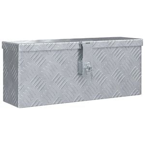 vidaXL ez&uuml;stsz&iacute;nű alum&iacute;niumdoboz 48,5 x 14 x 20 cm