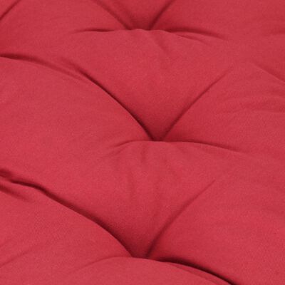 vidaXL burgundi vörös pamut raklappadló-párna 120 x 80 x 10 cm