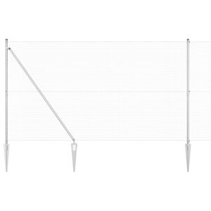 vidaXL Hevederes dr&oacute;tker&iacute;t&eacute;s t&uuml;sk&eacute;kkel 25 x 1,6 m Horganyzott Ac&eacute;l