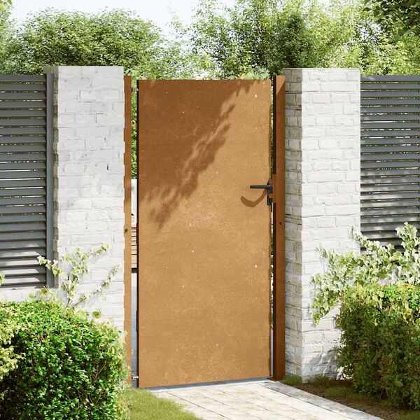 vidaXL Corten ac&eacute;l kerti kapu 100x200 cm