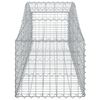 vidaXL 11 db &iacute;ves horganyzott vas gabion kos&aacute;r 200x50x40/60 cm