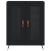 vidaXL fekete szerelt fa t&aacute;lal&oacute;szekr&eacute;ny 69,5 x 34 x 90 cm