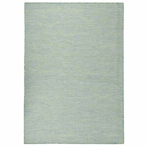 vidaXL t&uuml;rkizk&eacute;k lapos sz&ouml;v&eacute;sű k&uuml;lt&eacute;ri szőnyeg 200 x 280 cm