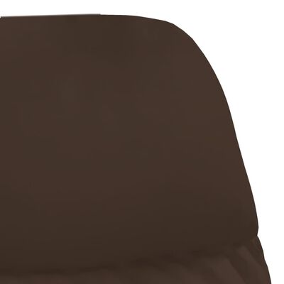 vidaXL barna művelúr pihenőfotel lábtartóval