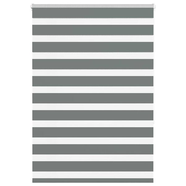 vidaXL zebrafüggönnyel sötét szürke szövetszélesség 100,9cm poliészter