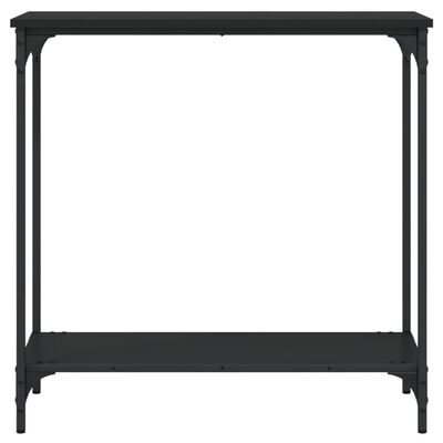 vidaXL fekete szerelt fa tálalóasztal 75 x 30,5 x 75 cm