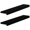 vidaXL ablakp&aacute;rk&aacute;nyok 2 db barna-fekete 80x15x2 cm t&ouml;m&ouml;r fa t&ouml;lgyfa