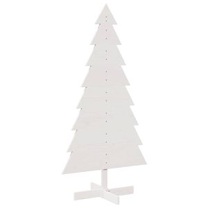 vidaXL feh&eacute;r t&ouml;m&ouml;r fenyőfa kar&aacute;csonyfa-dekor&aacute;ci&oacute; 150 cm