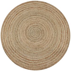 vidaXL k&ouml;r alak&uacute; fonott juta szőnyeg 120 cm