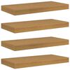 vidaXL Falpolc 4 db B&eacute;zs 50 x 23,5 x 3,8 cm Szerelt Fa