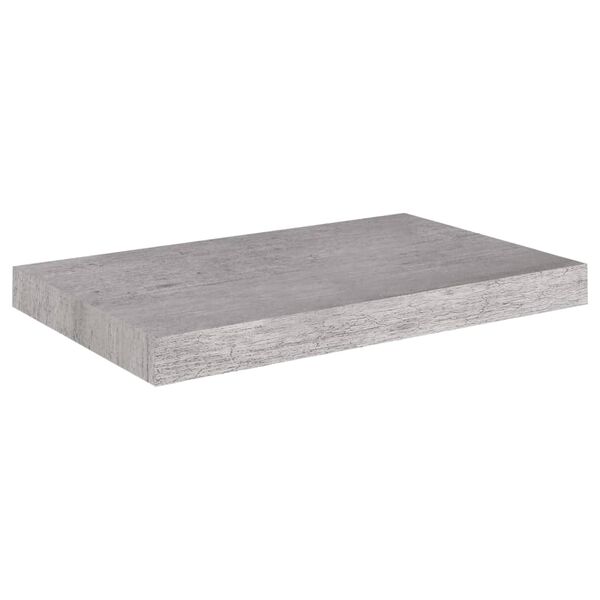 vidaXL betonsz&uuml;rke MDF lebegő fali polc 50 x 23 x 3,8 cm