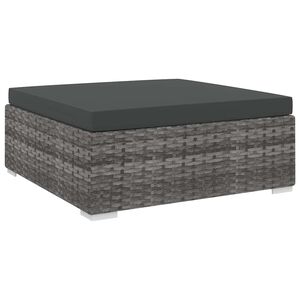 vidaXL 1 db sz&uuml;rke polyrattan modul&aacute;ris l&aacute;btart&oacute; p&aacute;rn&aacute;val
