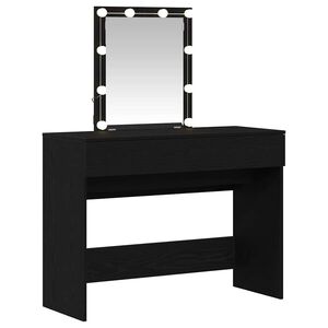 vidaXL &Ouml;lt&ouml;zk&ouml;dőasztal Fekete t&ouml;lgy 100 x 40 x 130 cm Szerelt Fa
