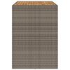 vidaXL szürke polyrattan kerti bárasztal akácfa lappal 145x80x110 cm