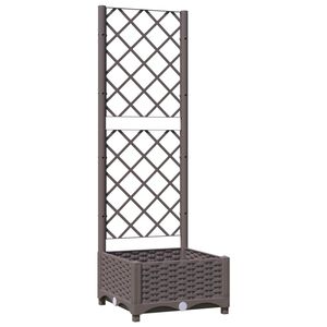 vidaXL barna polipropil&eacute;n r&aacute;csos kerti &uuml;ltetől&aacute;da 40 x 40 x 121,5 cm