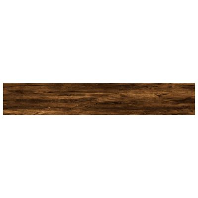 vidaXL 4 db füstös tölgy színű szerelt fa fali polc 60 x 10 x 1,5 cm