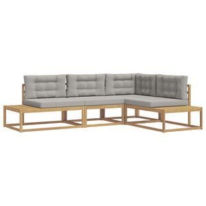 vidaXL K&uuml;lt&eacute;ri kanap&eacute; szett Feh&eacute;r 277,5 x 198,5 x 73 cm Poli&eacute;szter