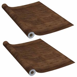 vidaXL 2 db s&ouml;t&eacute;t t&ouml;lgysz&iacute;nű &ouml;ntapad&oacute; PVC ajt&oacute;f&oacute;lia 210 x 90 cm