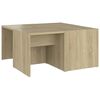 vidaXL 4 db sonoma t&ouml;lgy sz&iacute;nű szerelt fa doh&aacute;nyz&oacute;asztal 33x33x33 cm